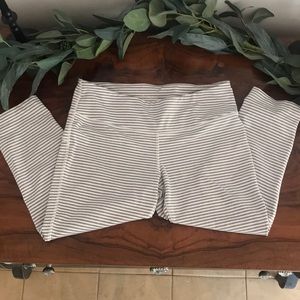 Crop striped Leggings LIKE NEW